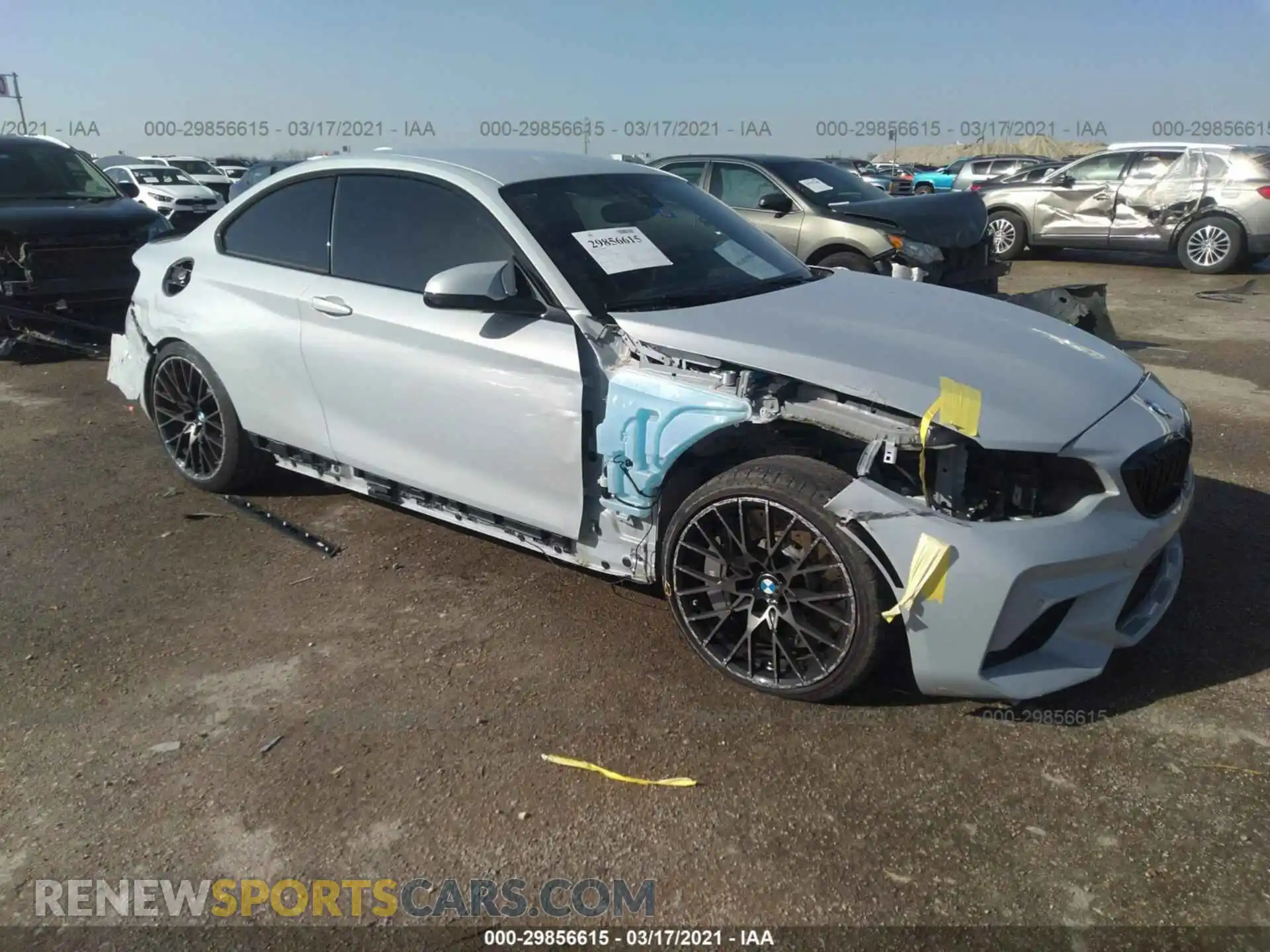 1 Photograph of a damaged car WBS2U7C57K7D03439 BMW M2 2019