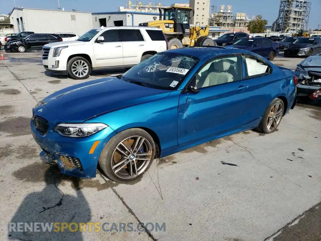 1 Photograph of a damaged car WBA2J5C02L7E31725 BMW M2 2020