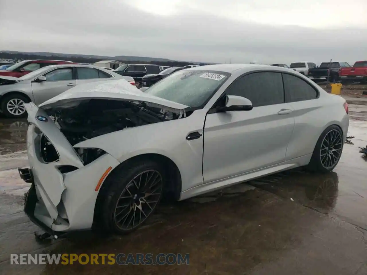 1 Photograph of a damaged car WBS2U7C01L7D66378 BMW M2 2020
