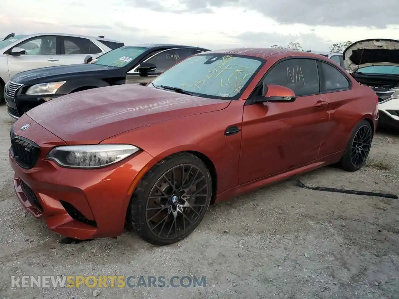 1 Photograph of a damaged car WBS2U7C02L7D66292 BMW M2 2020