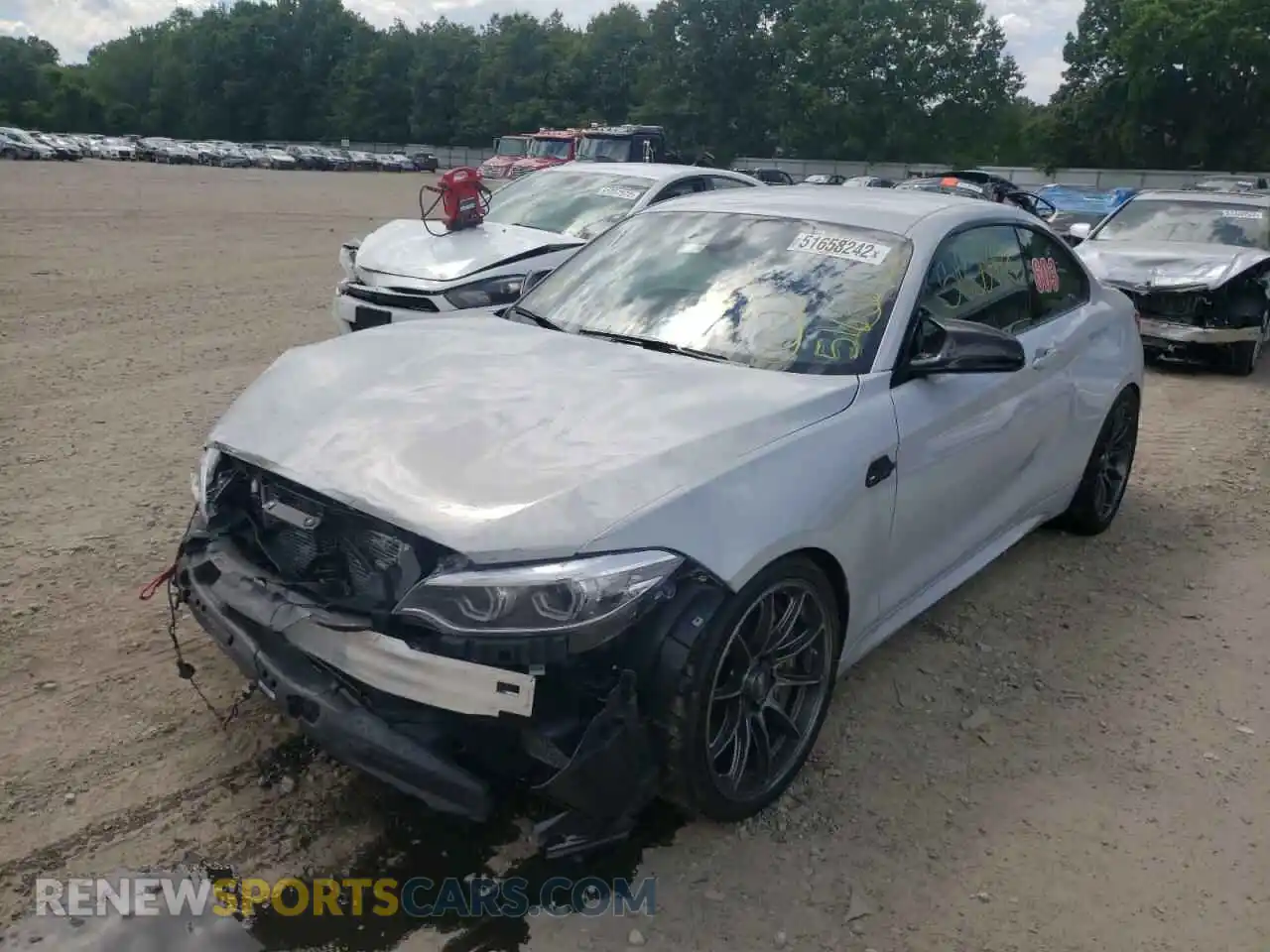2 Photograph of a damaged car WBS2U7C03L7E67857 BMW M2 2020