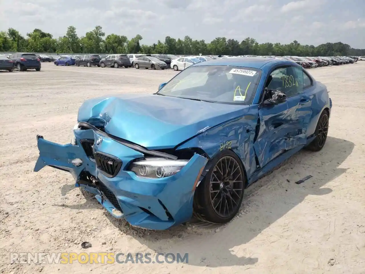 2 Photograph of a damaged car WBS2U7C07L7F73356 BMW M2 2020