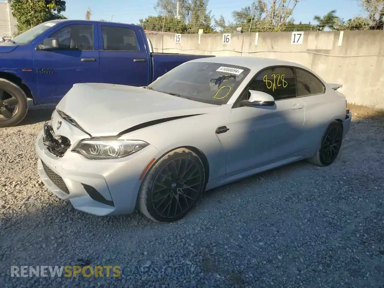 1 Photograph of a damaged car WBS2U7C09L7D68461 BMW M2 2020