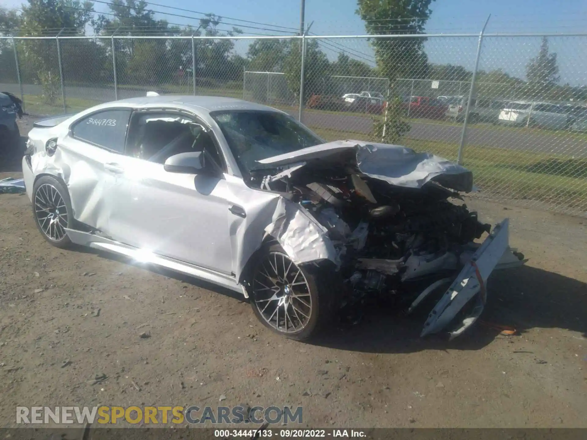 1 Photograph of a damaged car WBS2U7C0XL7G01778 BMW M2 2020