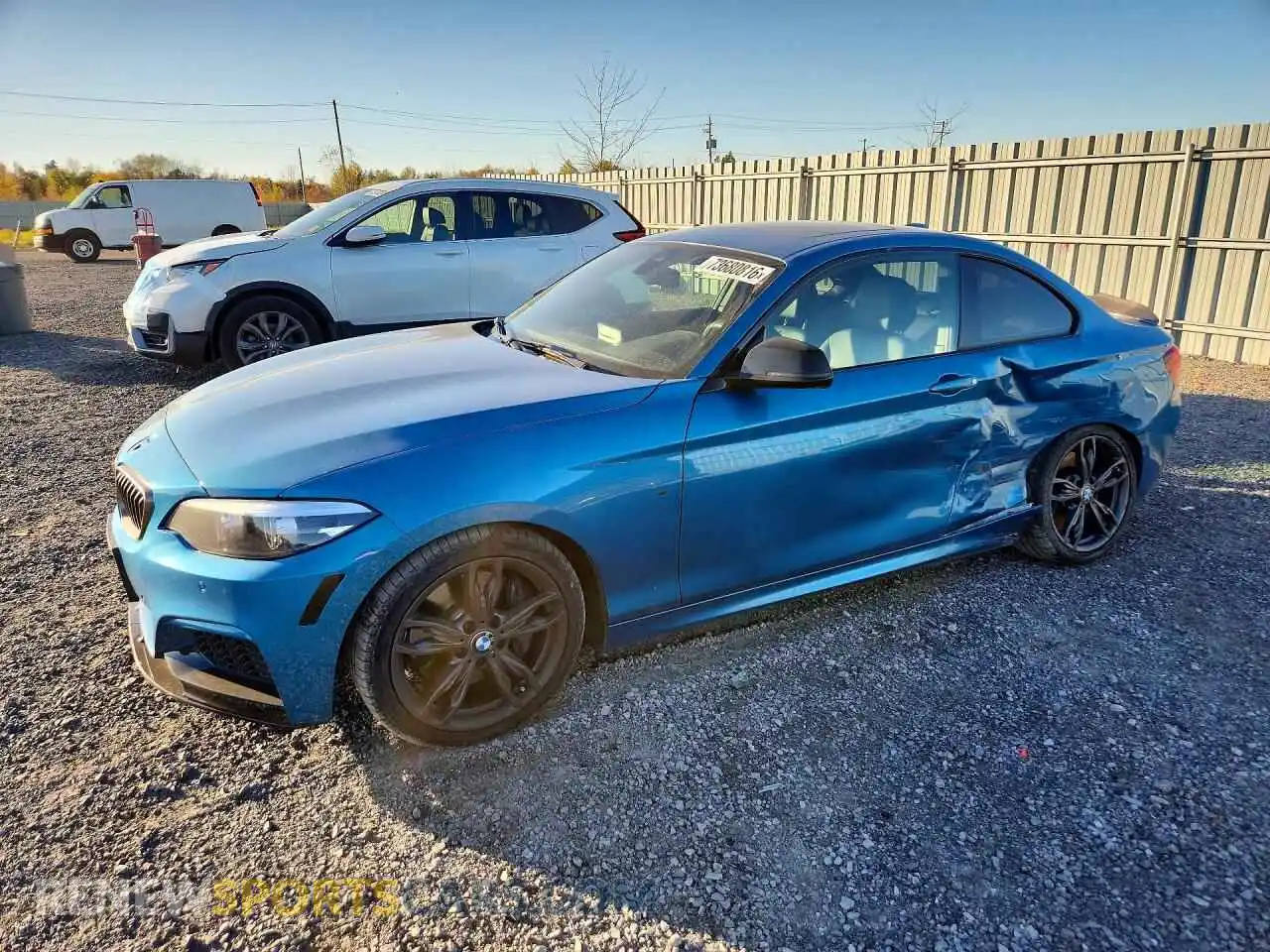 1 Photograph of a damaged car WBA2J7C02M7G76991 BMW M2 2021