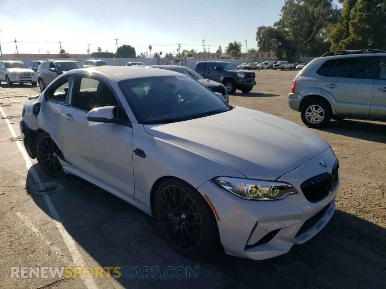 1 Photograph of a damaged car WBS2U7C02M7G31696 BMW M2 2021