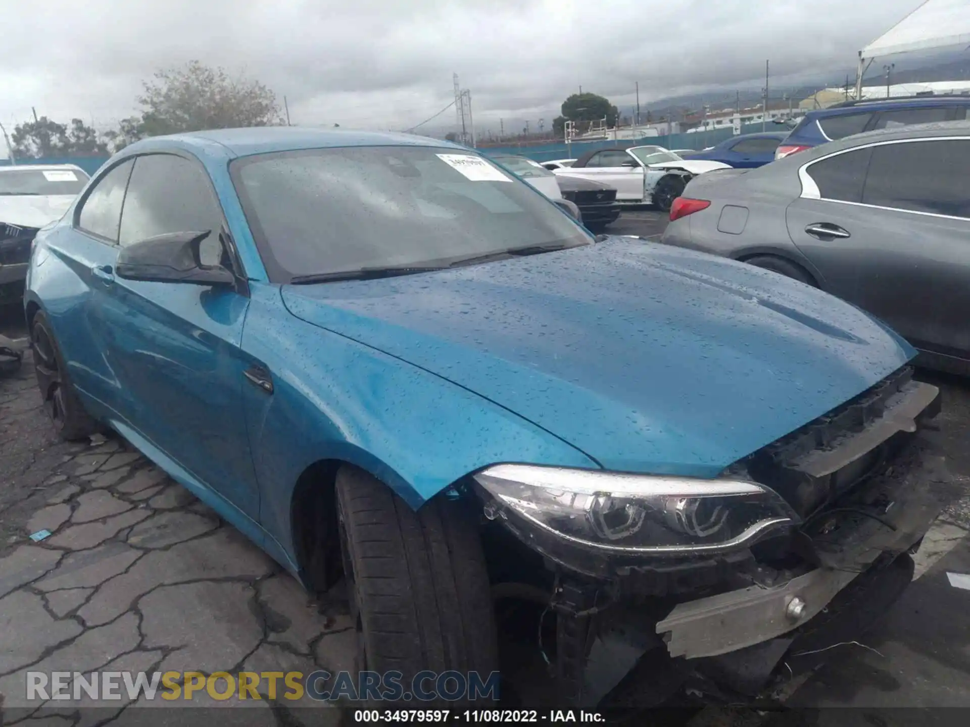 1 Photograph of a damaged car WBS2U7C02M7G70305 BMW M2 2021