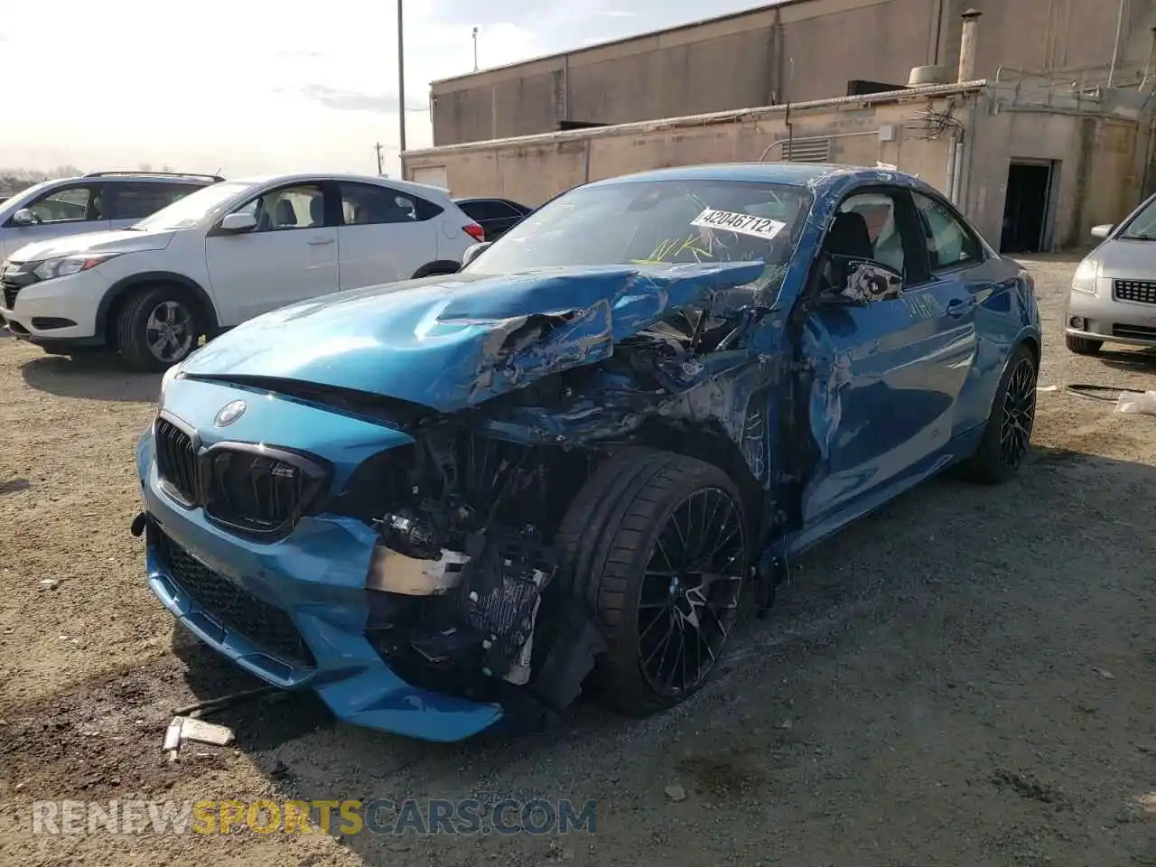 2 fotografías del automóvil dañado WBS2U7C03M7G58535 BMW M2 2021