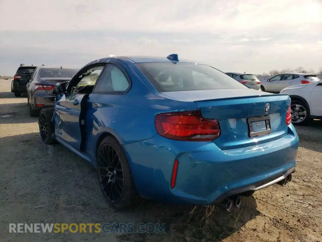 3 fotografías del automóvil dañado WBS2U7C03M7G58535 BMW M2 2021