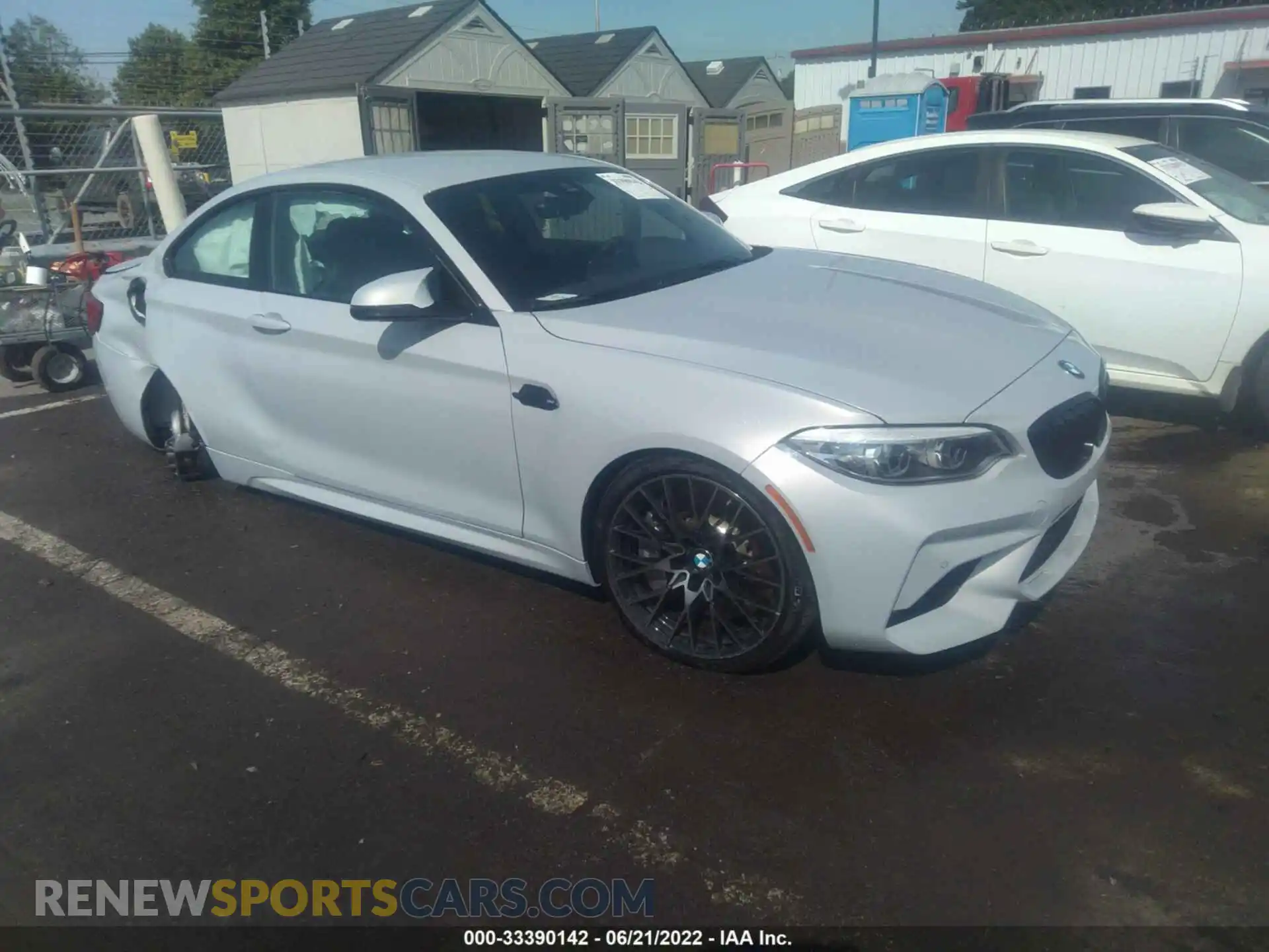 1 Photograph of a damaged car WBS2U7C05M7J71723 BMW M2 2021