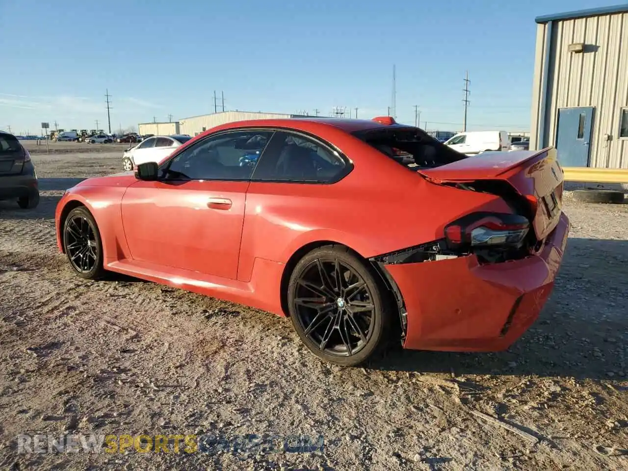 2 Photograph of a damaged car 3MF13DM04R8E82758 BMW M2 2024