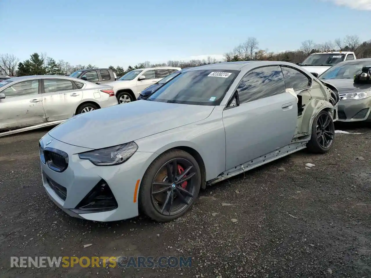 1 Photograph of a damaged car 3MW53CM06R8E80294 BMW M2 2024
