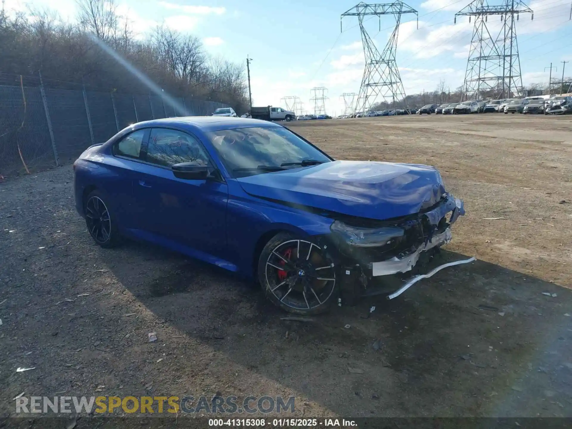 1 Photograph of a damaged car 3MW53CM08S8E91934 BMW M240 2025