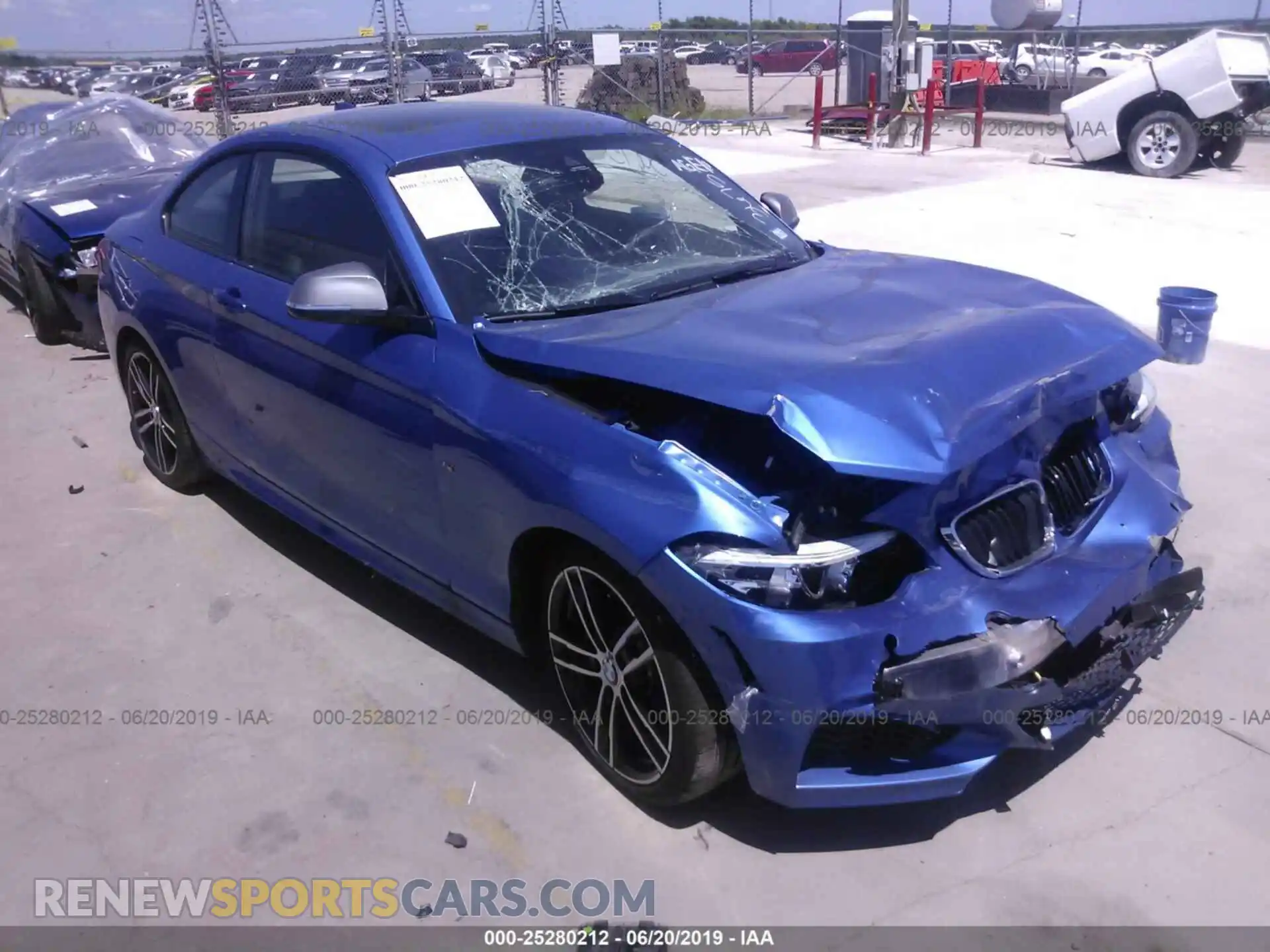 1 Photograph of a damaged car WBA2J5C58KVC07705 BMW M240I 2019
