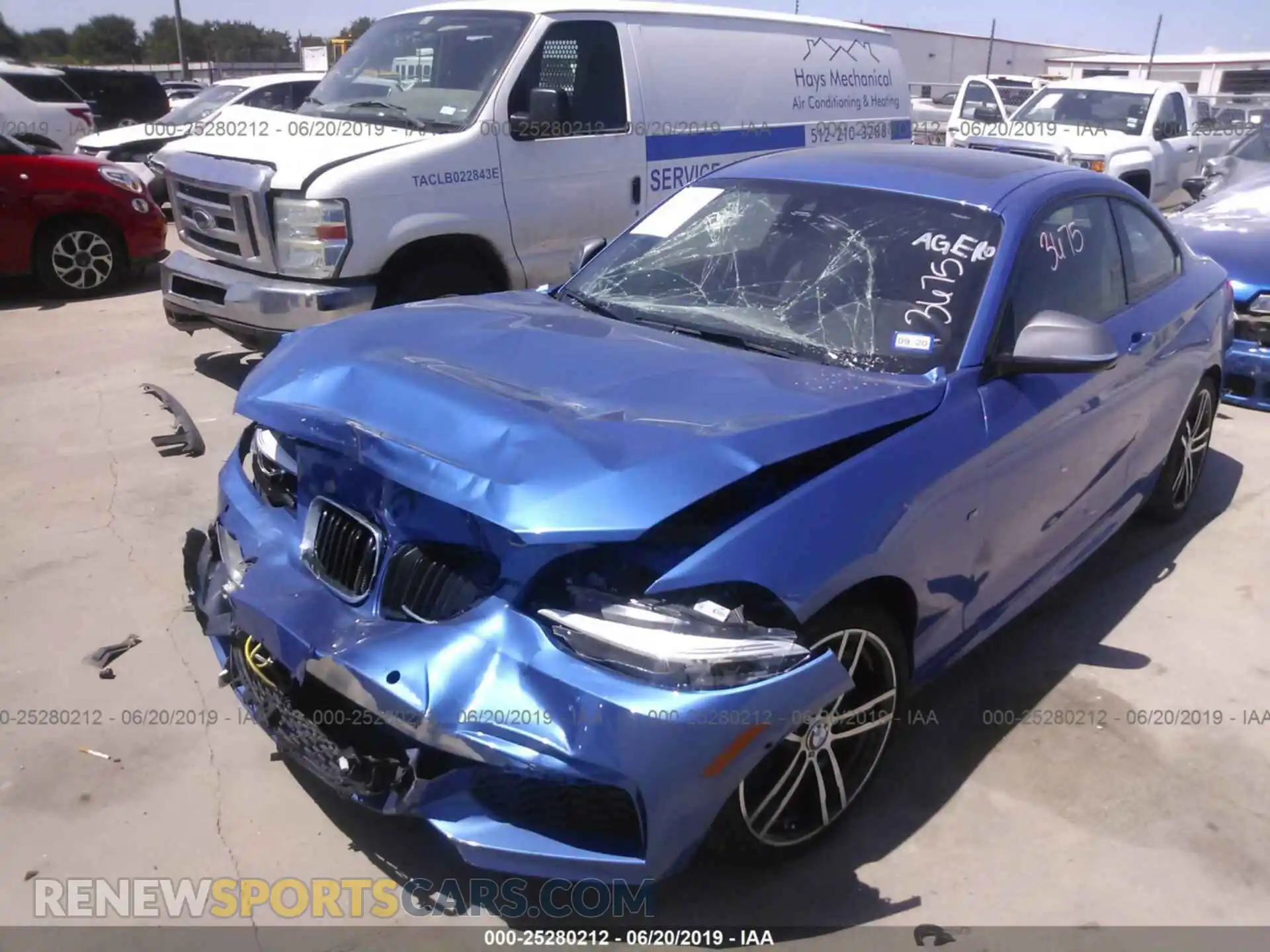 2 Photograph of a damaged car WBA2J5C58KVC07705 BMW M240I 2019