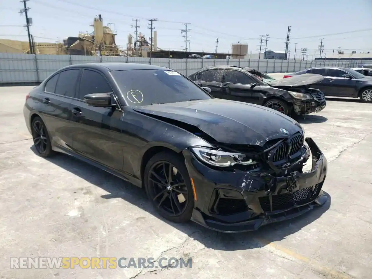 1 Photograph of a damaged car 3MW5U7J00L8B45449 BMW M3 2020