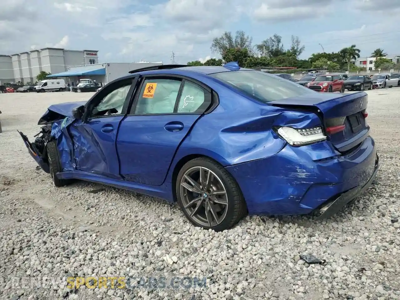 2 Photograph of a damaged car 3MW5U7J03L8B29181 BMW M3 2020