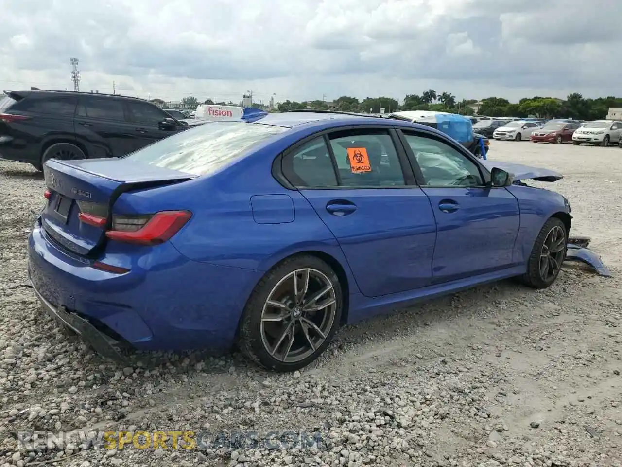 3 Photograph of a damaged car 3MW5U7J03L8B29181 BMW M3 2020