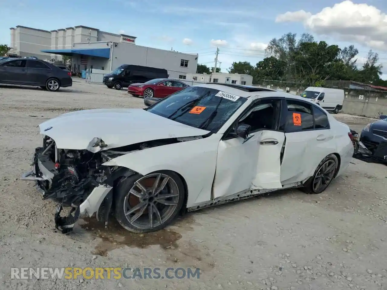 1 Photograph of a damaged car 3MW5U7J03L8B32193 BMW M3 2020