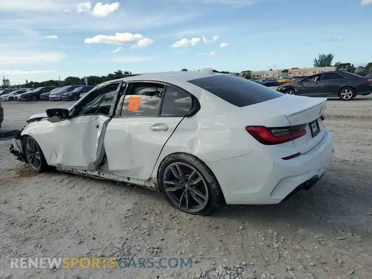 2 Photograph of a damaged car 3MW5U7J03L8B32193 BMW M3 2020