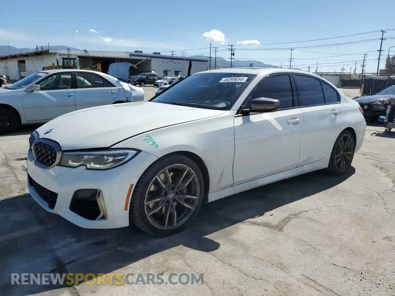 1 Photograph of a damaged car 3MW5U7J05L8B28503 BMW M3 2020