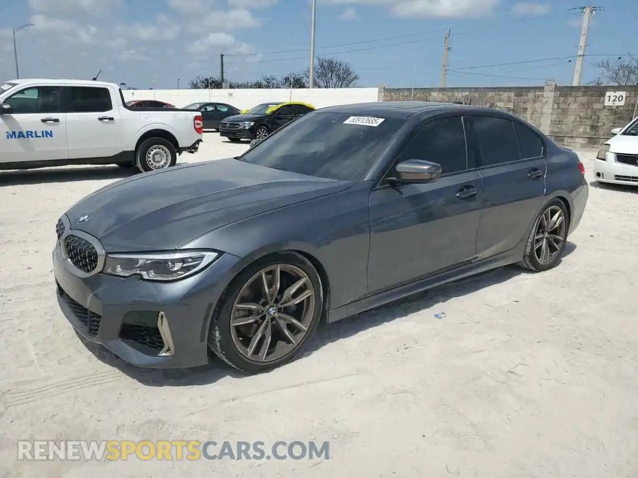 1 Photograph of a damaged car 3MW5U7J07L8B32052 BMW M3 2020