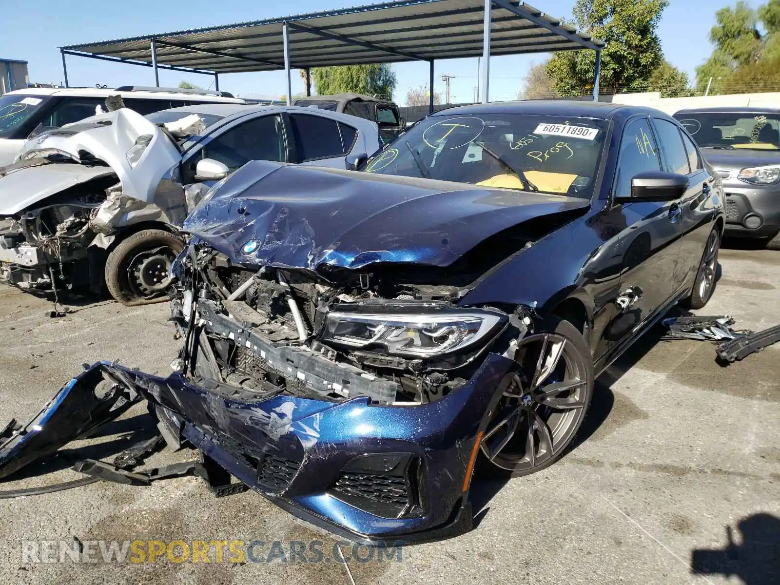 2 Photograph of a damaged car WBA5U7C02LFJ30861 BMW M3 2020