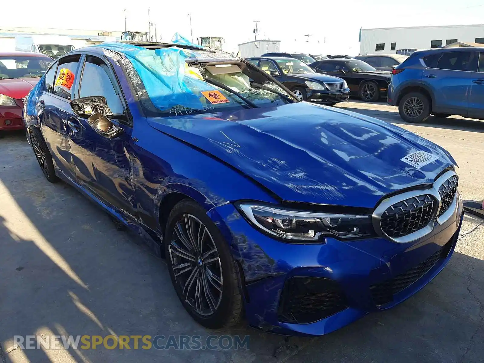 1 Photograph of a damaged car WBA5U7C03LFH30548 BMW M3 2020