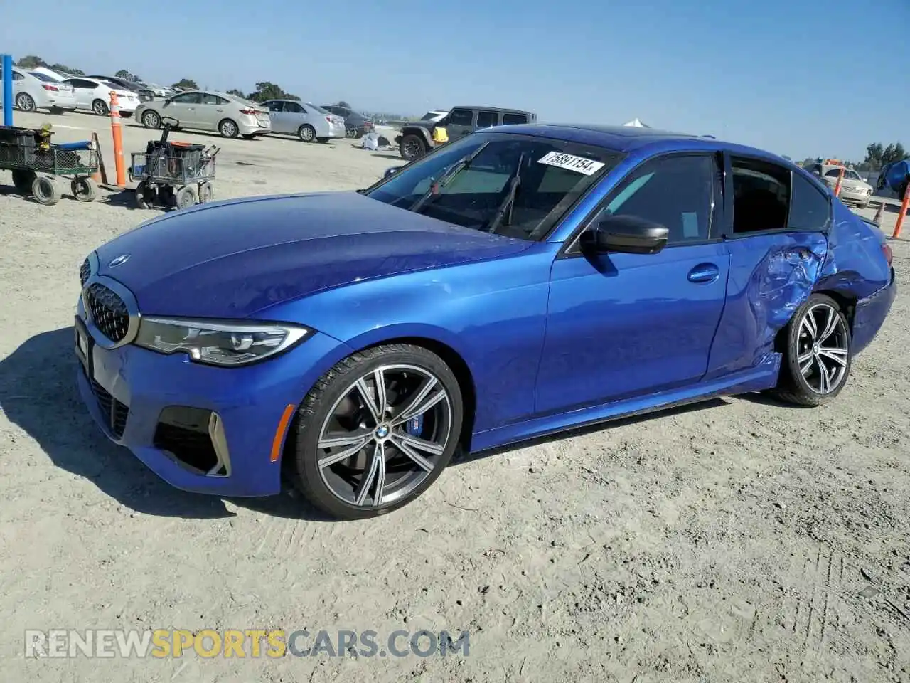 1 Photograph of a damaged car WBA5U7C09LFH07095 BMW M3 2020