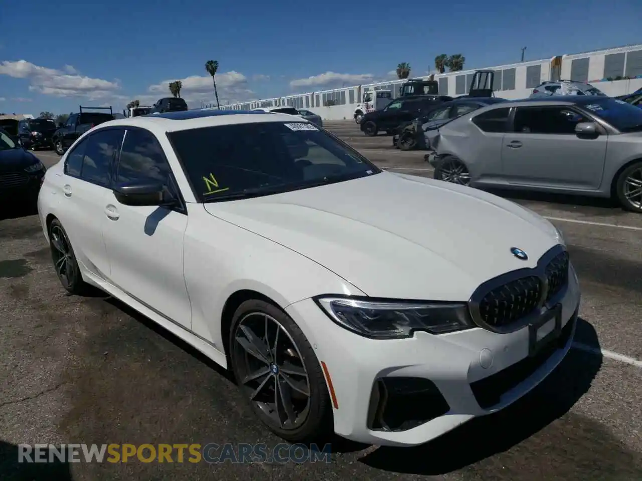 1 Photograph of a damaged car WBA5U7C0XLAF54305 BMW M3 2020