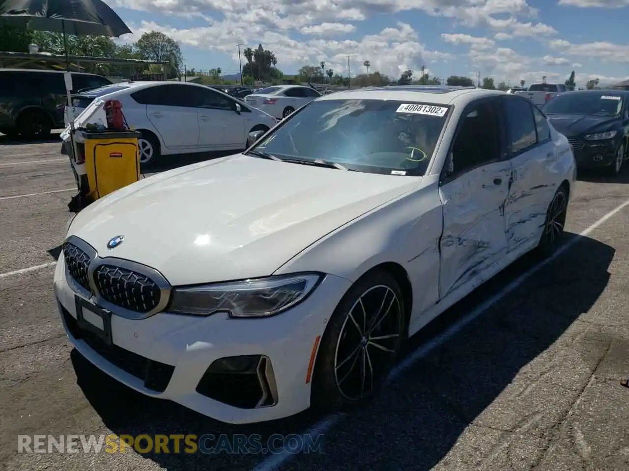 2 Photograph of a damaged car WBA5U7C0XLAF54305 BMW M3 2020
