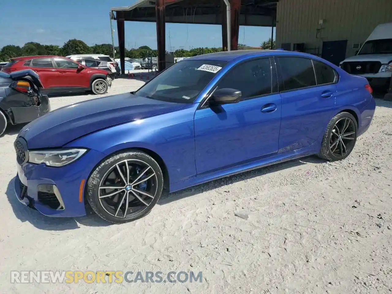 1 Photograph of a damaged car WBA5U7C0XLFH08434 BMW M3 2020