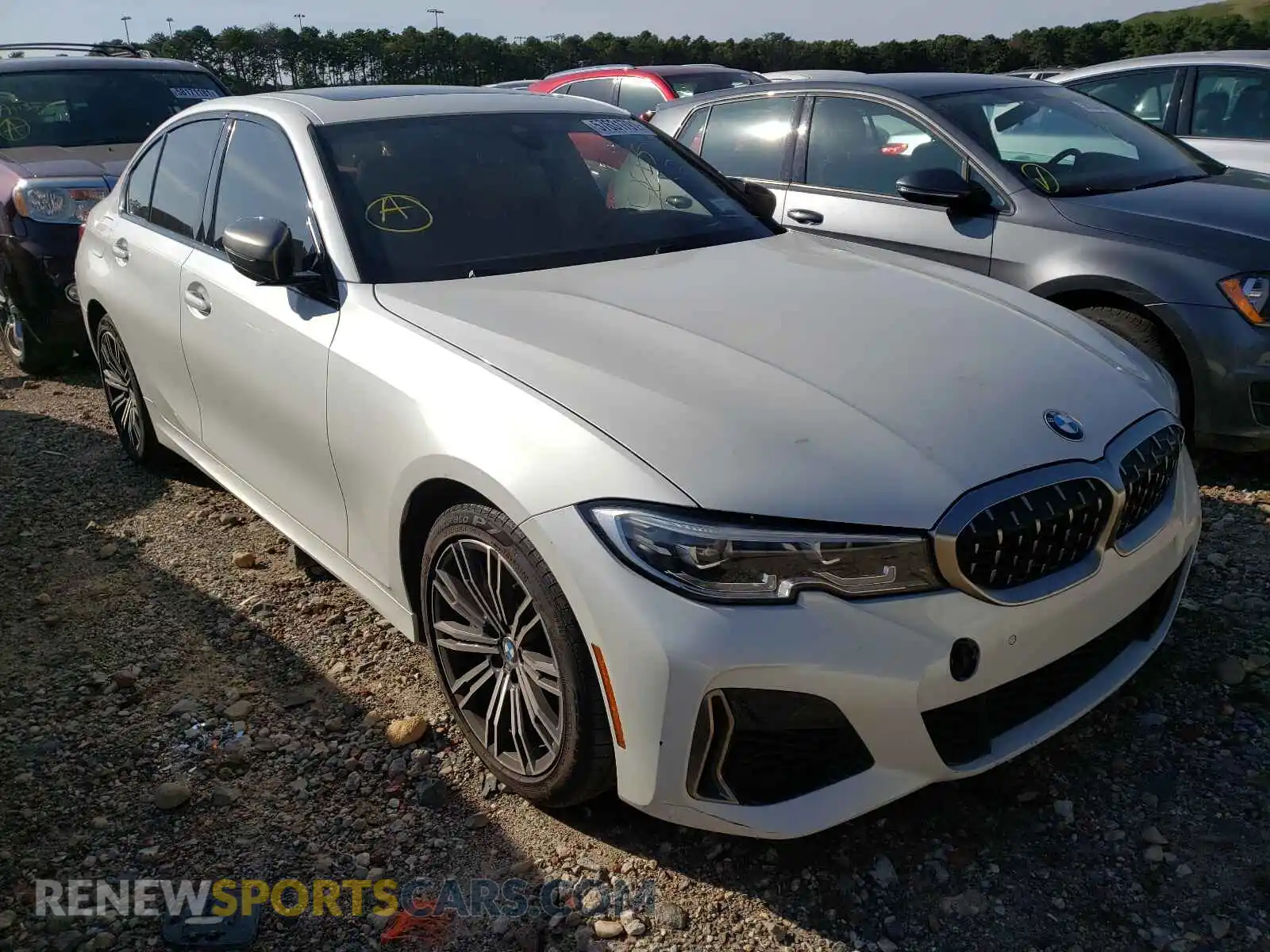 1 Photograph of a damaged car WBA5U9C04LA380496 BMW M3 2020
