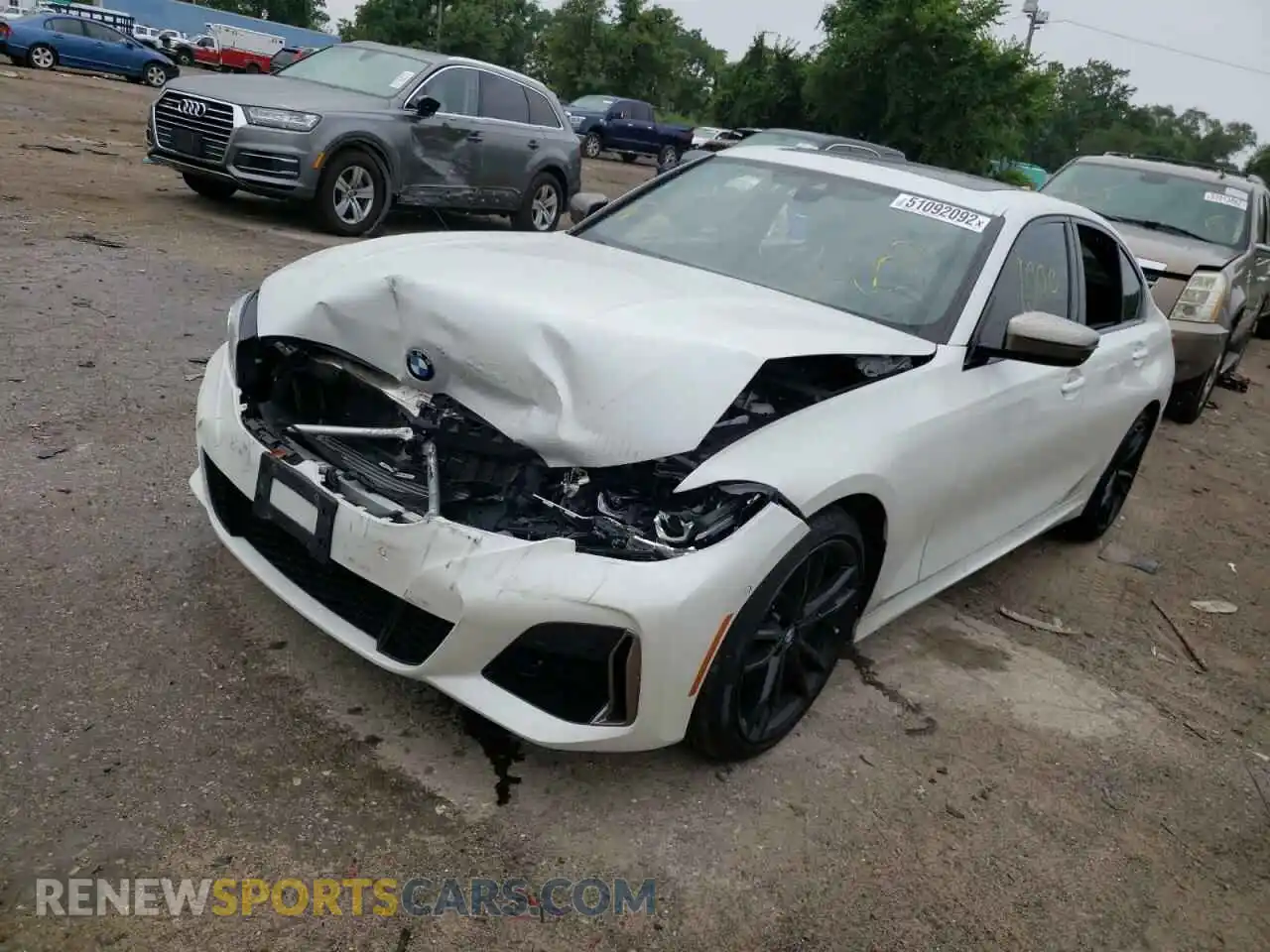 2 Photograph of a damaged car WBA5U9C08LFH25129 BMW M3 2020
