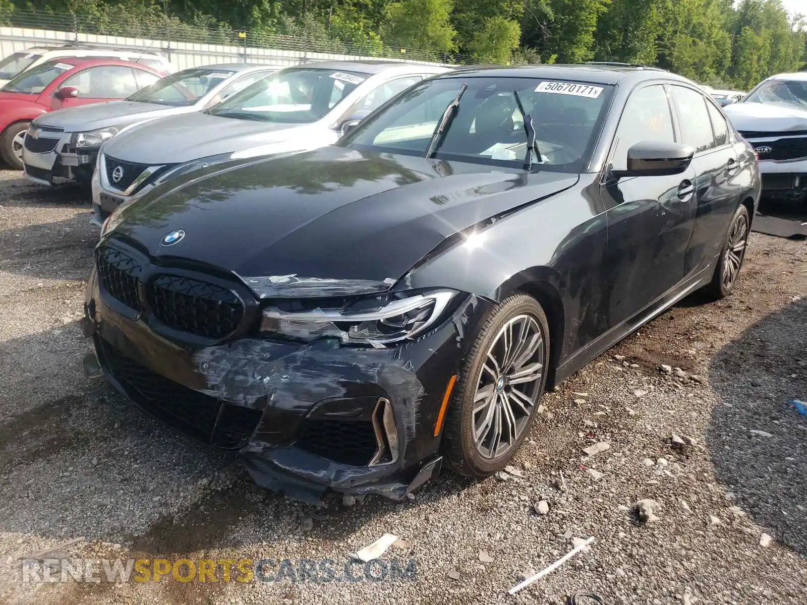 2 Photograph of a damaged car WBA5U9C09LFH03365 BMW M3 2020