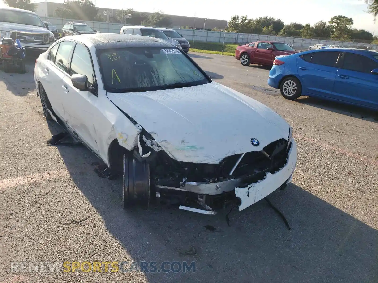 1 Photograph of a damaged car WBA5U9C09LFH29691 BMW M3 2020