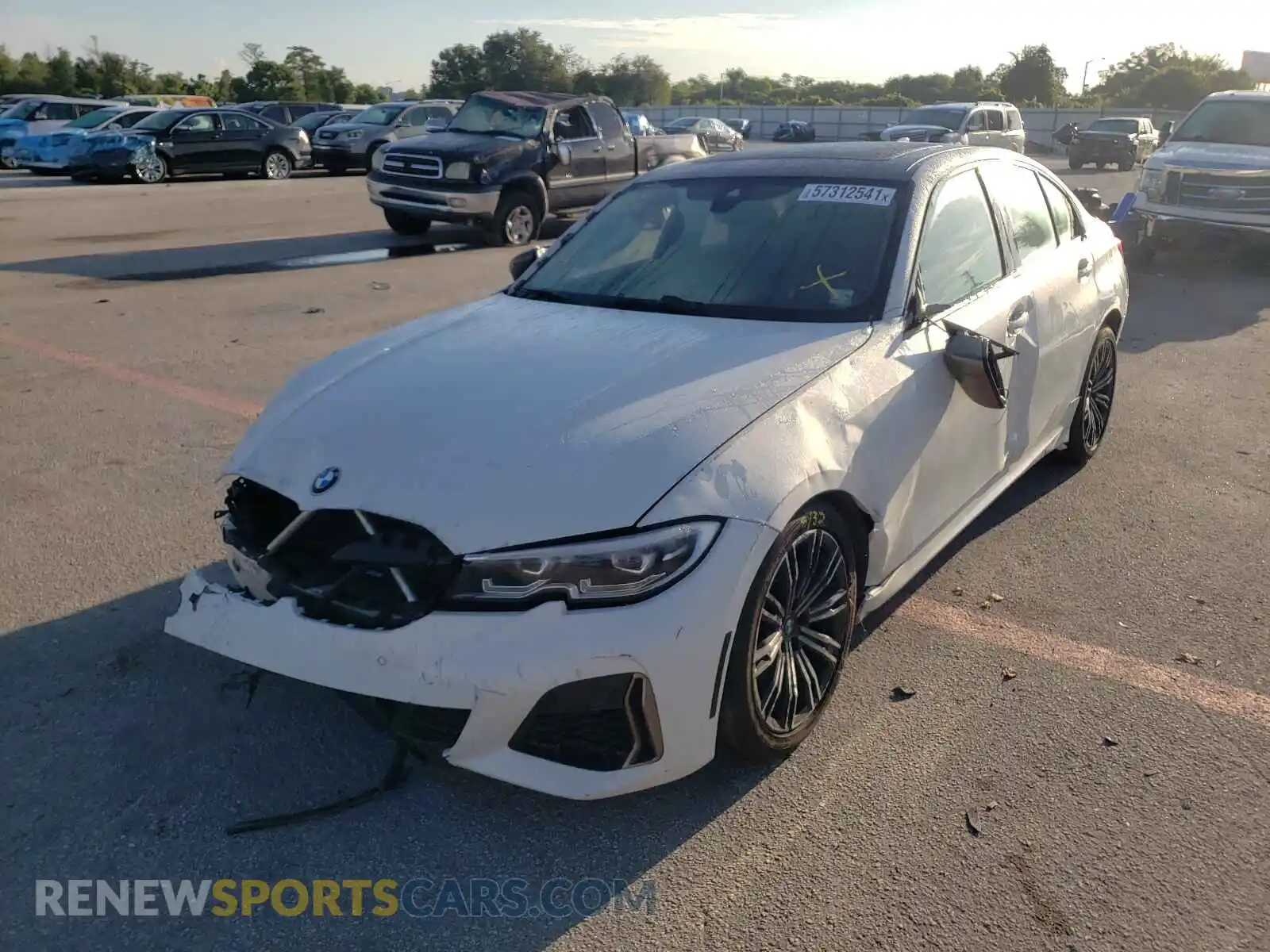 2 Photograph of a damaged car WBA5U9C09LFH29691 BMW M3 2020