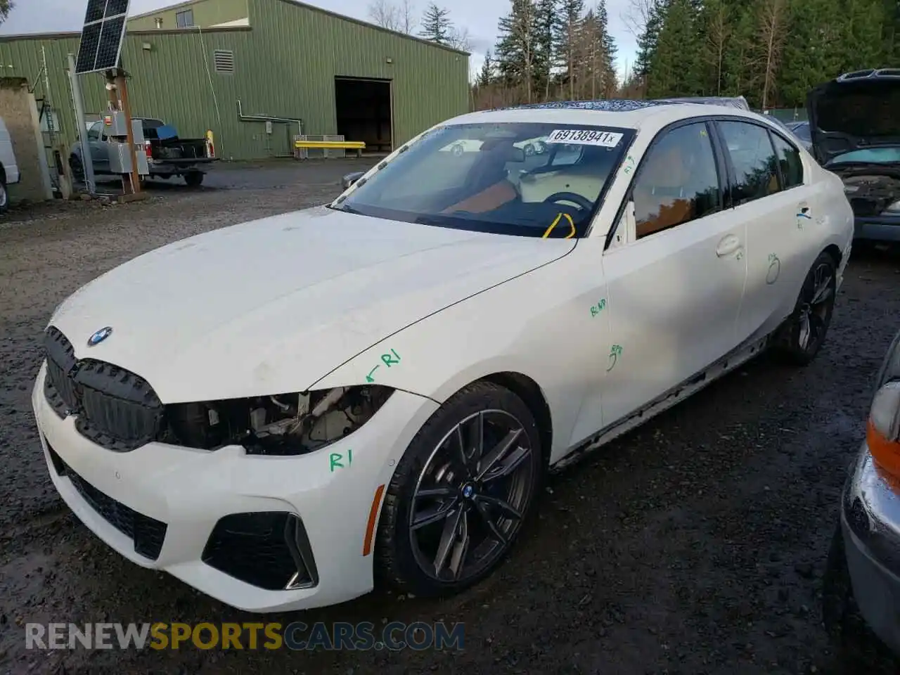 2 Photograph of a damaged car WBA5U9C0XLFH37850 BMW M3 2020