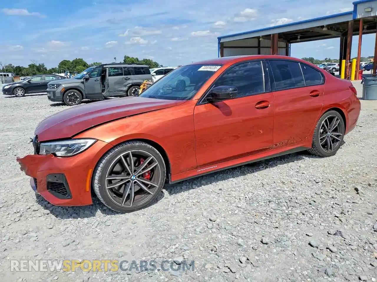 1 Photograph of a damaged car 3MW5U7J00M8C12908 BMW M3 2021