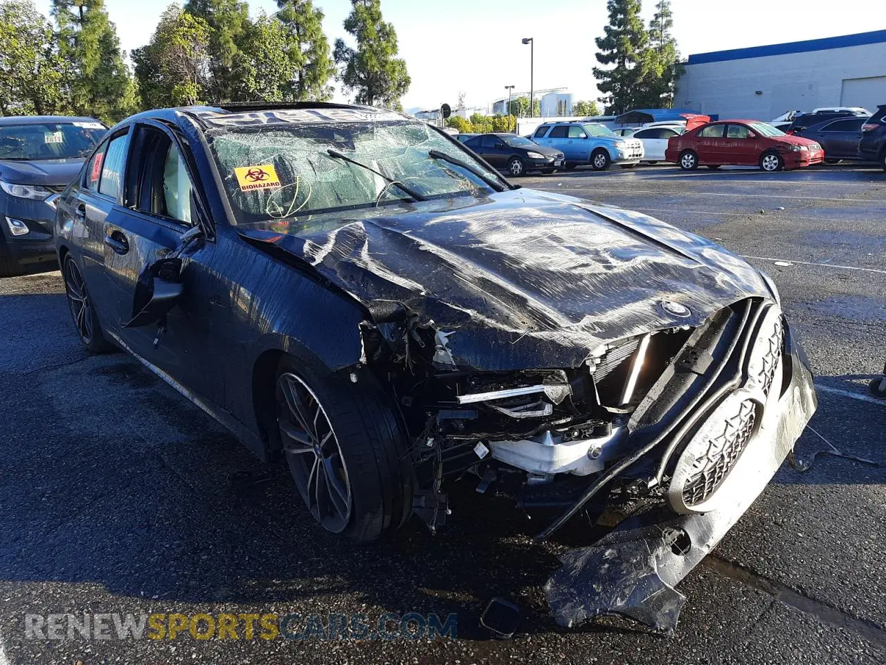 1 Photograph of a damaged car 3MW5U7J01M8B55599 BMW M3 2021