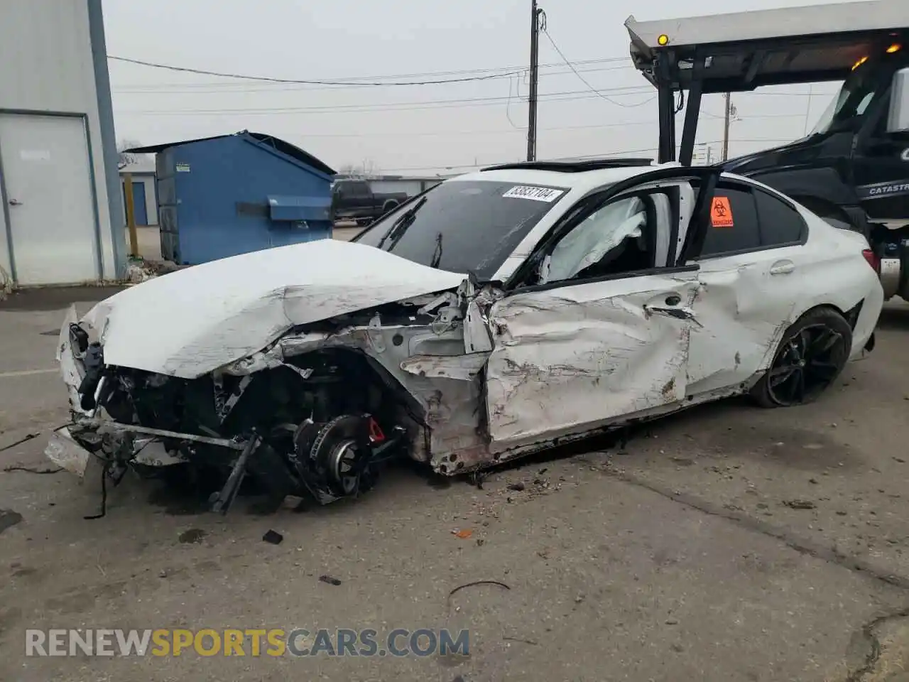 1 Photograph of a damaged car 3MW5U7J02M8C04549 BMW M3 2021