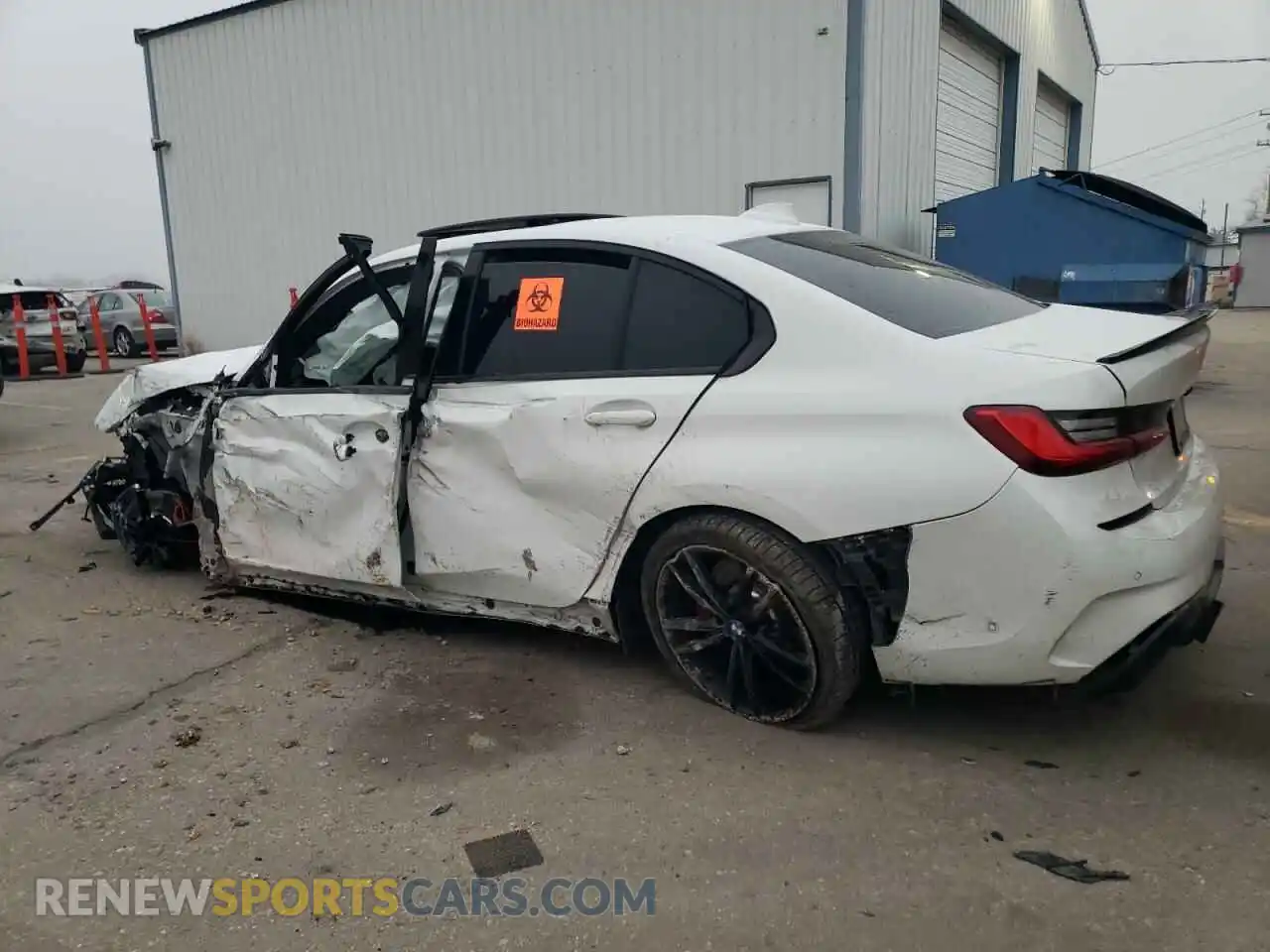 2 Photograph of a damaged car 3MW5U7J02M8C04549 BMW M3 2021