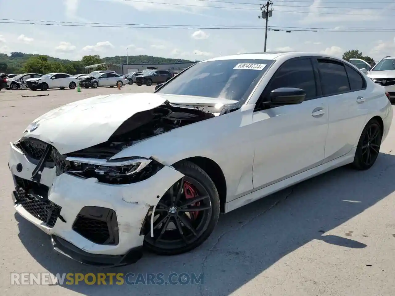 1 Photograph of a damaged car 3MW5U7J03M8C00252 BMW M3 2021