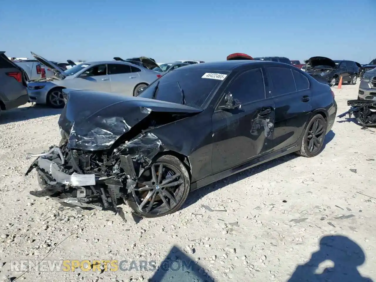 1 Photograph of a damaged car 3MW5U7J03M8C02731 BMW M3 2021