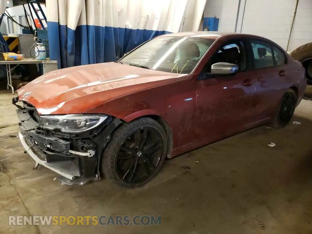 2 Photograph of a damaged car 3MW5U7J07M8B64761 BMW M3 2021