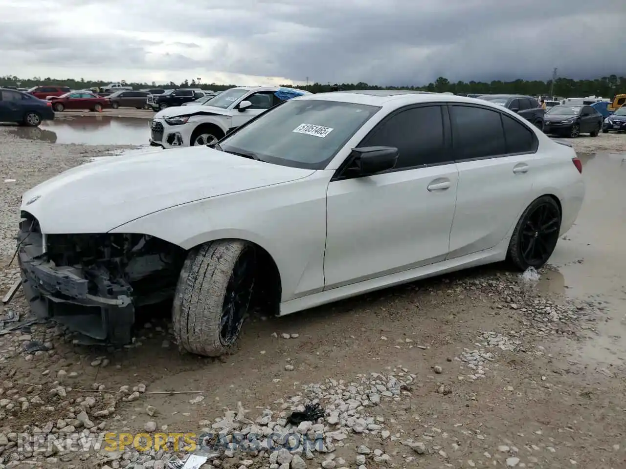 1 Photograph of a damaged car 3MW5U7J08M8C10971 BMW M3 2021