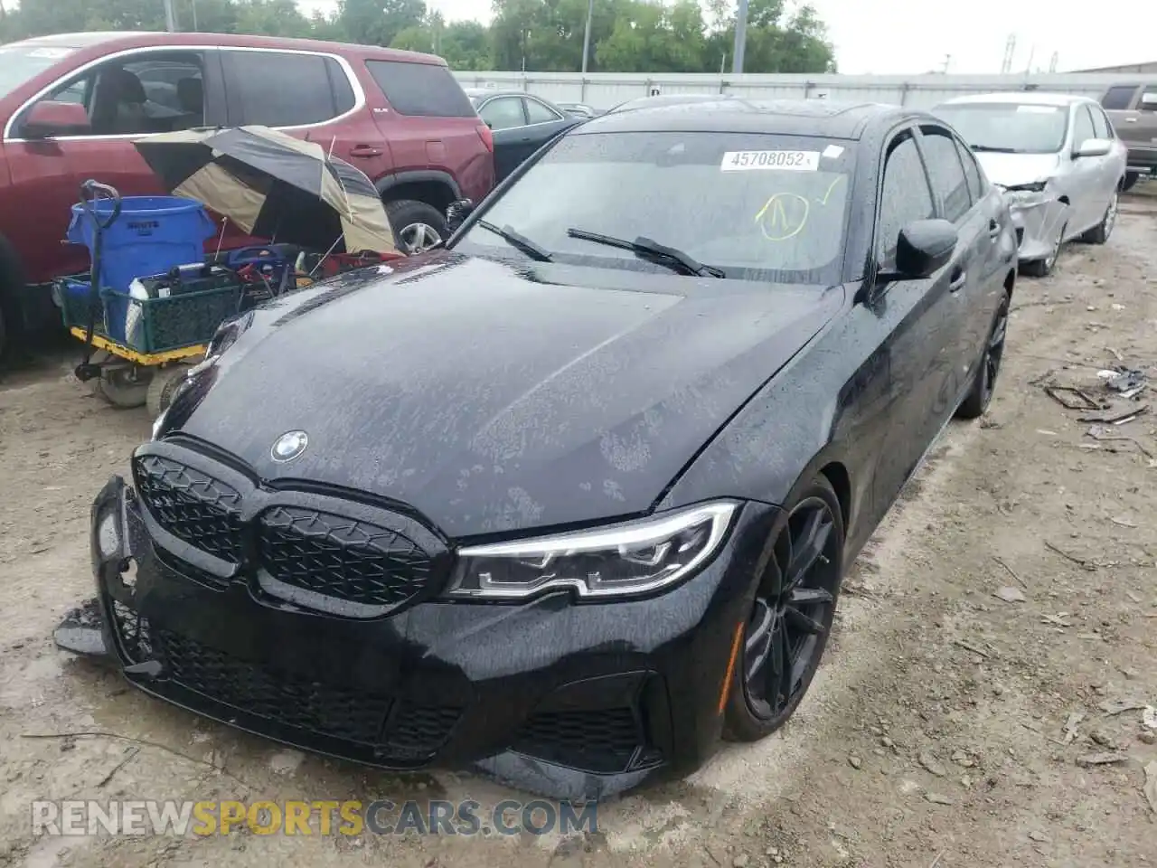 2 Photograph of a damaged car 3MW5U9J00M8B87293 BMW M3 2021