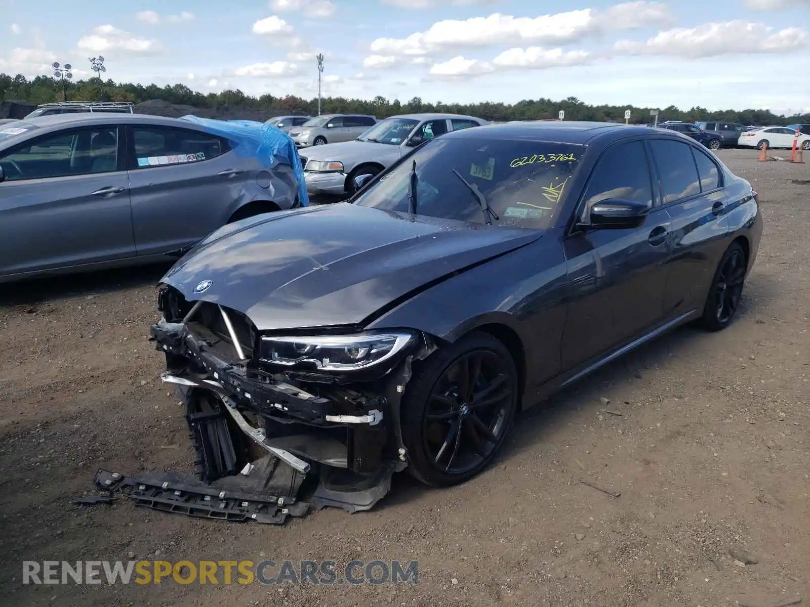 2 Photograph of a damaged car 3MW5U9J00M8B99024 BMW M3 2021
