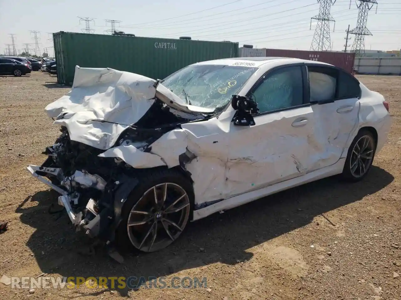 1 Photograph of a damaged car 3MW5U9J03M8B90544 BMW M3 2021