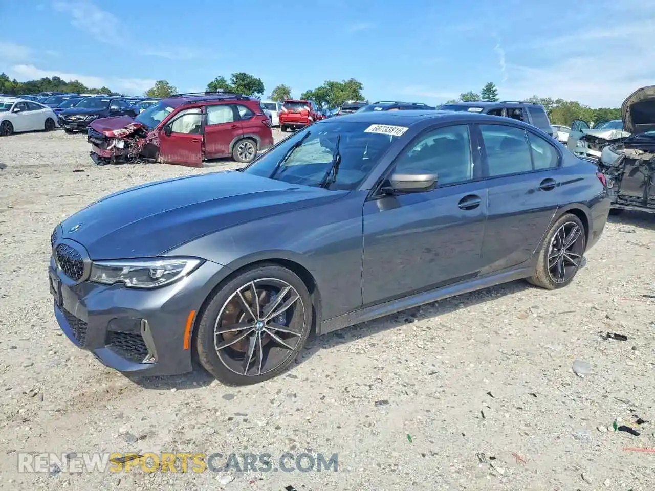 1 Фотография поврежденного автомобиля 3MW5U9J04M8B66348 BMW M3 2021